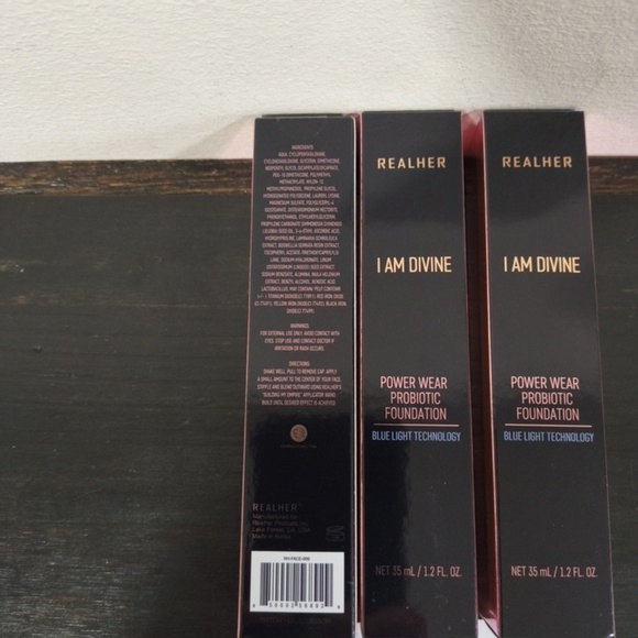 realher Power Wear Probiotic Foundation I AM DIVINE 1.2oz x3 - Picture 2 of 3
